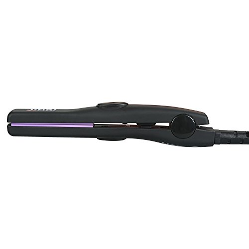 MHD Professional Reisegröße 0,5 inch Mini Bügeleisen Turmalin Keramik Schwarz Haar Glätteisen - 8