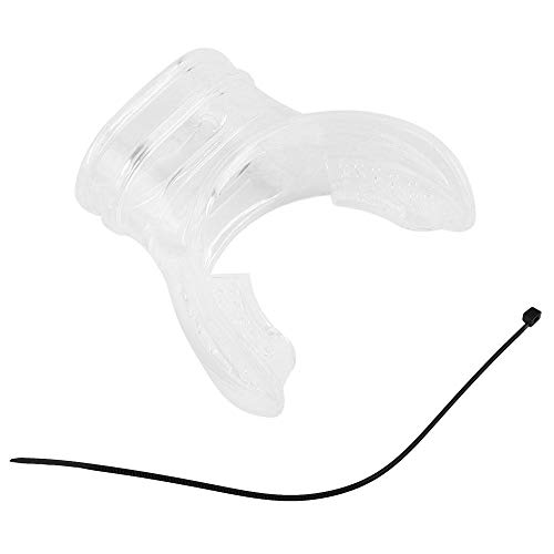 Buse de Plongée, Embout Professionnel Souple Jetable en Silicone pour la Plongée sous-Marine Snorkeling, Transparent, Noir