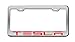 Produktbild Tesla Chrome License Plate Frame Tag Red