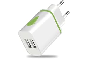 MOBIBAY Eu 2 Pin To Usb Travel Plug Adapter Charger Euro Type C, E, F Wall Adaptor 2 Usb Ports, European Universal Power Plugs Uk To Europe for Iphone Samsung Shaver Toothbrush Tablet ipad max pro air
