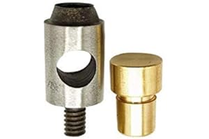 Weddecor 20mm Steel Hollow Hole Punch Kit - Heavy Duty Solid Steel - Multisized Tool Cutter for Leatherworking, Synthetic Gasket Rubber, Plastic - Universal Green Hand Press Machine Accessory