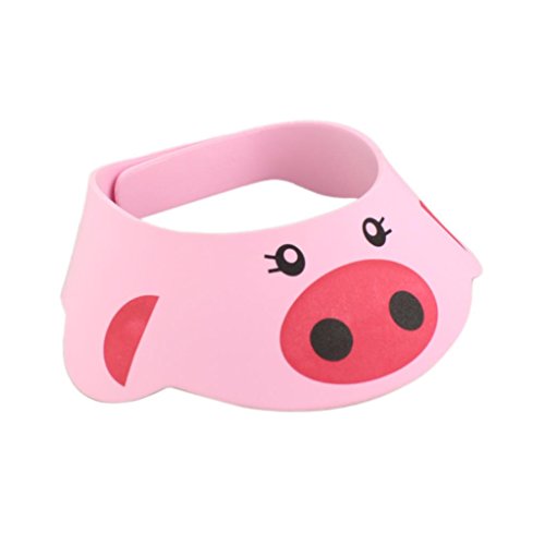 Tonsee® Soft Baby Kids Toddler Bear Shampoo Bath Bathing Shower Cap Hat Wash Hair Shield (Pink)