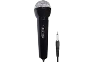 iMusic Compact Handheld Karaoke Microphone. Perfect for use with all Karaoke Machines (Black)