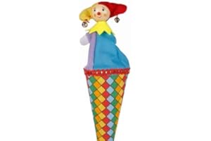 Brink Holzspielzeug Tütenkasper Bunte Karos & Glöckchen