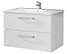 Produktbild trendteam smart living Badezimmer Waschbeckenunterschrank, Holzwerkstoff, weiß, 81 x 54 x 46 cm