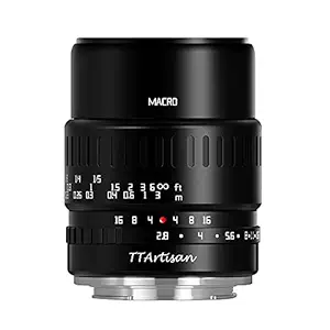 TTArtisan 40mm F2.8 Macro Lens APS-C 1:1 Magnification Macro Lens Manual Focus Lens Compatible with Olympus and Panasonic MFT M4/3 Mount Cameras EPM1?EPM2?EPL1?EPL2?EPL3?G1 G2 G3 G5 G6 G7