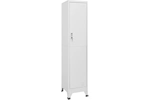 vidaXL Locker Cabinet Industrial Office Changing Room Storage Organiser Unit Home Indoor Living Room Wardrobe Locker Rack Furniture