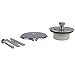 Produktbild Danco Universal Lift und Badewanne Abfluss Drehen Radkappe Kit mit Überlauf Nickel, gebürstet Brushed Nickel gebürsteter nickel