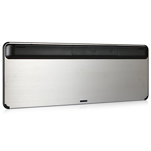 iHarbort®Ultra dünne drahtlose Wireless Bluetooth QWERTY Tastatur UK-Layout Mit integriertem touchpad für Mac OS X / Windows / Linux / Notebook / Laptop / Netbook / Mac Book / iPad Tablet / Samsung Galaxy Tabs / Smartphones / iPhone (UK-Layout, Schwarz) - 6