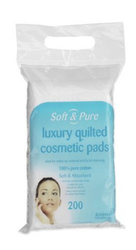 Soft & Pure Round Cosmetic Pads - Pack of 200