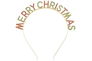 VILITI Christmas Headbands for Adults,Xmas Gifts Hair Bands,Women Merry Christmas Sparkly Rhinestone Headband Accessories,Kids crown head wear Band Girls Hoop,Cute Santa Hairbands,for Birthday Holiday Party