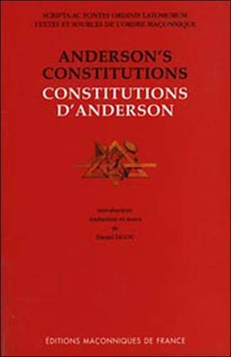 Télécharger Les Constitutions d'Anderson livre En ligne
