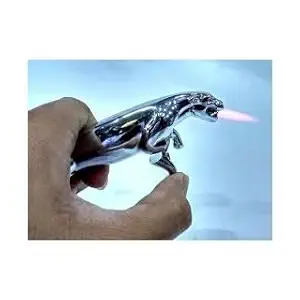 Benjoy Cigarette Lighter Metallic Steel Gas Lighters Jaguar Shape