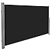 Produktbild TecTake Seitenmarkise Sonnenschutz Sichtschutz Windschutz Gehäuse und Standpfosten komplett aus Aluminium 180x300cm schwarz