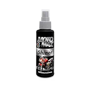 MOTOMAX Shiner Multi surface Spray Polish 100 ml|Instantly Cleans and Shines Bikes, Motorbikes, Cars | Useful for Plastic, Metal, Tyre & Rubber Parts