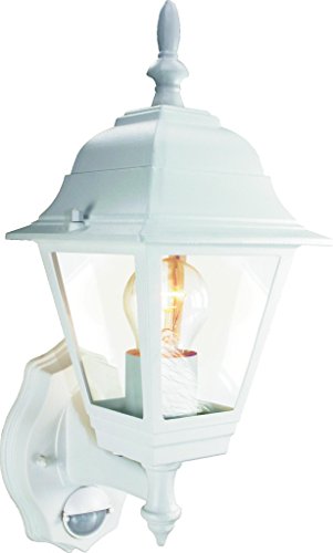 Preisvergleich Produktbild Byron 4-fach Coach Laterne mit PIR - 100W Weiß