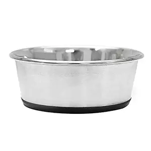 Heads Up For Tails Anti Skid and Rust Bon Appetit Stainless Steel Feeding Bowls for Dogs and Cats (m-625 ml)