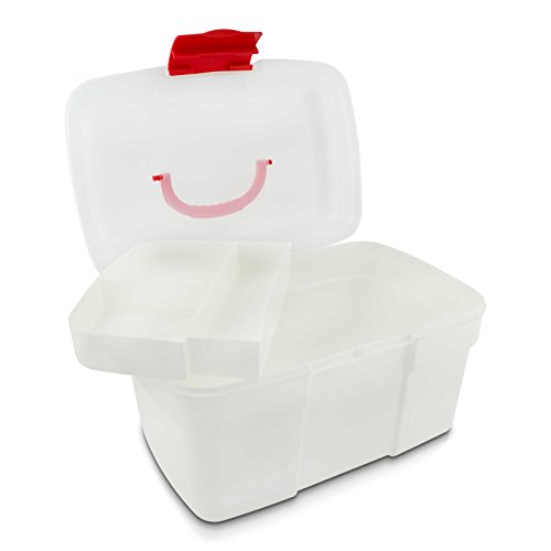VENKON – Medizinbox Sortierkasten für Medikamente Organizer Erste Hilfe Box Hausapotheke – weiß - 6
