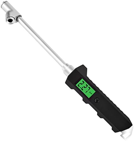 Geartronics Digital Tyre Pressure Gauge Dual Head 200 PSI Heavy Duty Tire Gauge For Truck Car 4 Setting With Backlight LCD