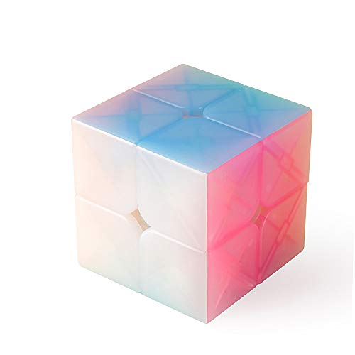 Preisvergleich Produktbild Coogam 2x2 Speed Cube Stickerless 2x2x2 Jelly Cube Puzzle für Kinder