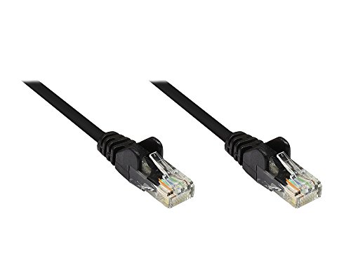 Preisvergleich Produktbild Patchkabel, Cat. 5e, U / UTP, schwarz, 1m, Good Connections®