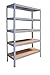 Produktbild Shelf Creations Industrie Steckregal grau 180x70x40 cm mit 5 Böden Schwerlastregal aus Metall verzinkt: Lagerregal geeignet als Kellerregal, Haushaltsregal, Archivregal, Ordnerregal, Werkstattregal