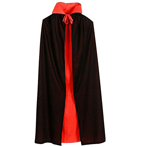 Leisial Halloween Costume Capa Fiesta Ropa de Cosplay Disfraces de Halloween Doble Cara para Mujeres Hombrers 140cm
