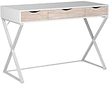 La superficie de la mesa está recubierta de resina de melamina, por lo que es impermeable, resistente a los arañazos y fácil de limpiar, fácil de limpiar con un paño húmedo.