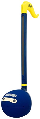 Otamatone [Ninja] Shinobi Japanese Electronic Musical Instrument Synthesizer by Cube/Maywa Denki, Navy Blue with Yellow Accent Color