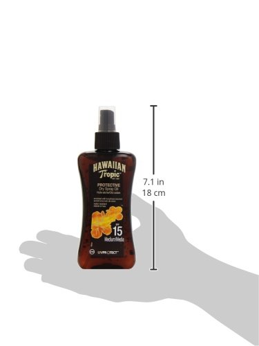 Hawaiian Tropic Protective Dry Spray Oil LSF 15, 200 ml - 4