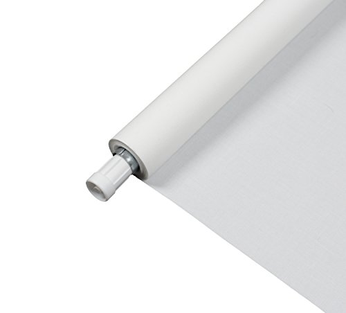 EFIXS Montageset für Minirollo, Easyrollo, Klemmrollo oder Klemmfixrollo ~ Bedienlänge 100 cm ~ OHNE BOHREN ~ Farbe: weiss ~ Rollowelle: Innendurchmesser 16 mm ~ Aussendurchmesser 17 mm ~ Lieferumfang: Klemmträger oben, Klemmträger unten, Rollohalter, Ösen, Sehne, Endlager, Kettengetriebe, Kettenhalter, Klebepads ~ SET 17/100 - 6
