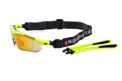 WOLFBIKE BYJ-013 Sonnenbrillen Polatizzati Außen Skilaufen Radfahren Fahrräder und andere Sport-Schutz mit 5 Wechselobjektiven - 7
