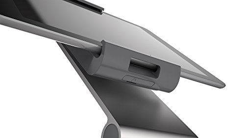 Durable 893023 Tablet Tischhalterung für alle Tablets 7-13″, 360° drehbar mit Diebstahlsicherung, silber - 4