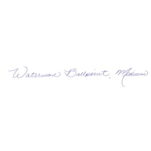 Waterman S0920470 Hémisphère-Kugelschreiber (Strichstärke M, edelstahlfarben mit Palladiumzierteilen, blaue Tinte) - 4