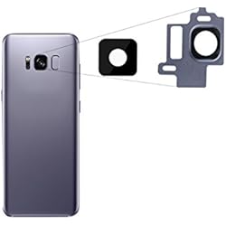 ★ RM ★ para Samsung Galaxy S8 Cámara Lente Cámara Lente Cristal Lens con marco lente Orchid Gray Titanio Gris Grey para Notebook ★ RM ★