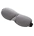 Moolecole New Breathable Sleep Eye Mask Contoured 3D Velcro Adjustable Elastic Strap 8.7cm*23cm Sleep Mask For Men And Women Blocks The Light, Best For Travel, Insomnia Or Quiet Night Sleep Gray