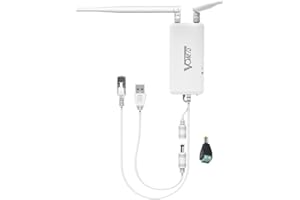 VONETS Przemysłowy port szeregowy WiFi 2,4 GHz / WiFi Bridge Ethernet bezprzewodowy wzmacniacz sygnału WiFi Hotspot przedłużacz sygnału do urządzeń medycznych, DVR, kamery IP, PLC, urządzeń sieciowych