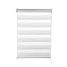 Produktbild KINLO Doppelrollo 100×150 CM Weiß Klemmfix mit Bohren Lichtblick duo rollo Lichtschutz Verdunklungsrollo Gardinen
