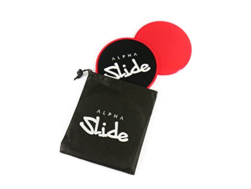 ALPHA SLIDE Core Sliders – Gratis Tragebeutel – Geld-Zurück-Garantie – Für alle Böden – Zur Stärkung der Core-Muskulatur, Rumpfmuskulatur – Workout Fitness Home Core Slide Gleitscheiben - 3