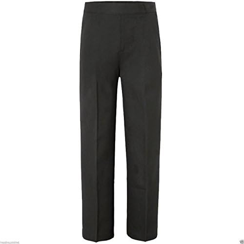 McDonald Boys School Trouser With Belt-Grey-L