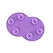 Lalang Silicone Makeup Brush Cleaning Mat Brush Scrubber Board Cosmetic Clean Tool (purple)