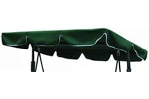 SPRINGS & CANOPIES Replacement Canopy for Garden swing 2/3 seater different sizes and styles available (215 x 125, Green)