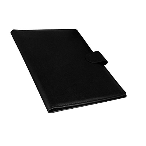 ZesTale Premium Leatherette Professional Conference Folder,Writing Pad,Document Folder, (Size:FS,Colour:Black)