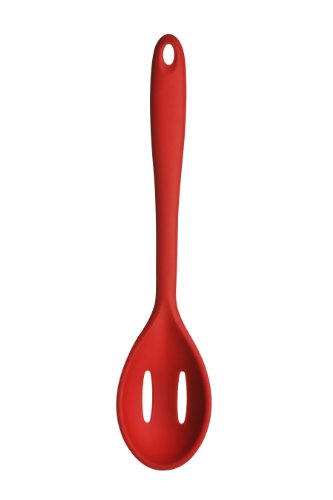 ZING! Silikon-Kochlöffel geschlitzt rot