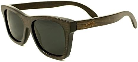 RawWood Wood Polarized Bamboo Sunglasses Brown/Gray 100% Wood