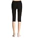 Liang Rou Maternity Belly Support Ribbed Stretch Capri Leggings