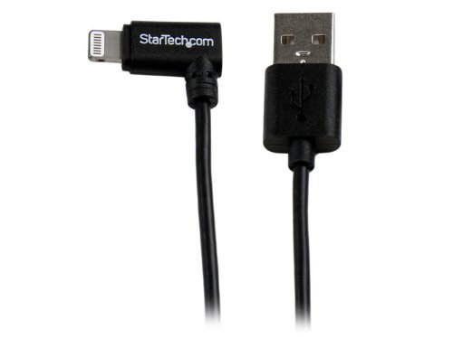 StarTech USBLT1MBR Adapter (USB Typ-A Stecher auf gewinkelt Apple Lightning Connector Stecker, 1 m)