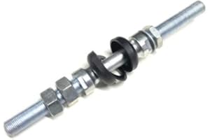 STREETPARTS24 Hinterrad Achse 12mm komplett mit Konus Lagerschalen passend für Puch Maxi – Mofa, Moped, Mokick – 180mm Länge