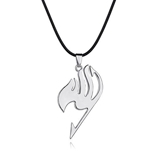 Ginie'sWishKart Necklace Jewelry Animation Fairy Tail Union Logo Necklace in Silver Color 2.2 * 4.7cm