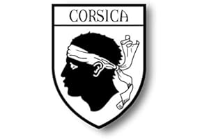 Akachafactory Naklejka naklejka na samochód herb szyld flaga flaga flaga korsyka